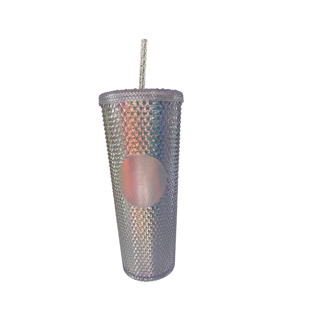 Starbucks Iridescent Unicorn Grid Studded Venti Tumbler 24oz Cold Cup New